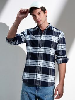 HIGHLANDER - Men Slim Fit Checked Casual Multicolour Shirt