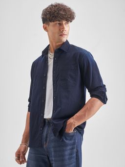 HIGHLANDER - Men's Blue Washed Relaxed Shirt