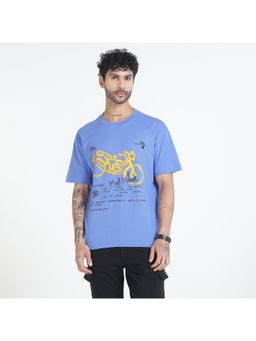Royal Enfield - Moto melt Blue T-Shirt
