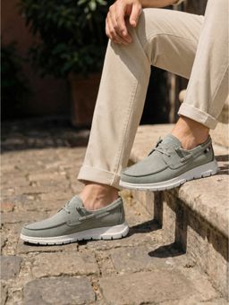 U.S. POLO ASSN. - Men Olive CIRO Boat Shoes