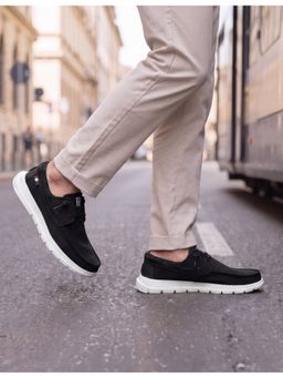 U.S. POLO ASSN. - Men Black NERO Boat Shoes