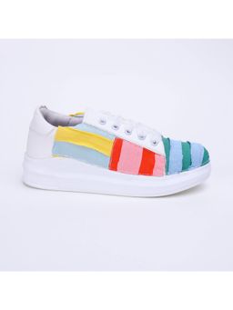 The Saree Sneakers - Colorful Patchwork Sneakers