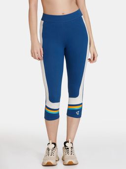 Zivame - Zelocity Mid Rise Capri -aset Sail - Blue