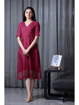 Sukruti Design - Noor - Roseship Midi Dress