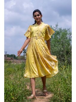 Vinya - Sana Yellow Short Dress
