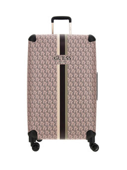 Guess - Pink Geometric Wilder 28 In 8-Wheeler Trolley Bag