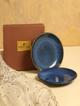 Manor House - Orchid Snack Plate Dia-7 Inches In A Gift Box (Pack of 2)