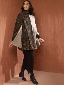 Fabindia - Black Modal Geometric Stole