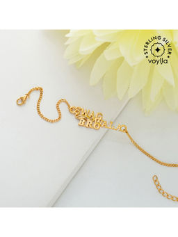 Voylla - 925 Sterling Silver Gold Micron Plated Swag Rakhi