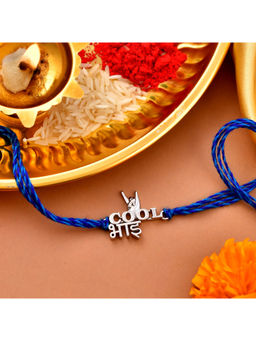 Voylla - 925 Sterling Silver Precious Cool Bhai Thread Rakhi