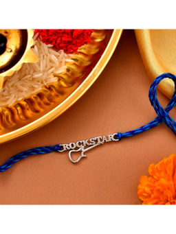 Voylla - 925 Sterling Silver Precious Rockstar Thread Rakhi