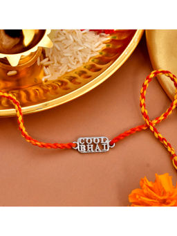 Voylla - 925 Sterling Silver Precious Cool Bhai Thread Rakhi