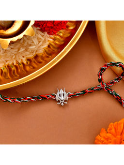 Voylla - 925 Sterling Silver Precious Silver Thread Rakhi