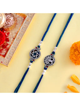 Voylla - Traditional Peacock Motif Thread Rakhi - Pack of 2