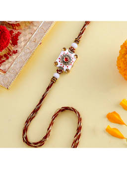 Voylla - Classic Gems Studded Ethnic Thread Rakhi