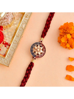 Voylla - Floral Motif Braided Thread Rakhi