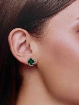 Kai Jewel - Sterling Silver Chic Clover Stud Earrings