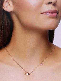 Kai Jewel - Sterling White Love Pearl Necklace