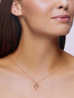 Kai Jewel - Sterling Rose Gold Minimalistic Heart Necklace
