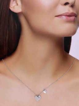 Kai Jewel - Sterling Silver Crystal Heart Necklace