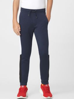 Jack & Jones Junior - Navy Blue Mid Rise Sweatpants