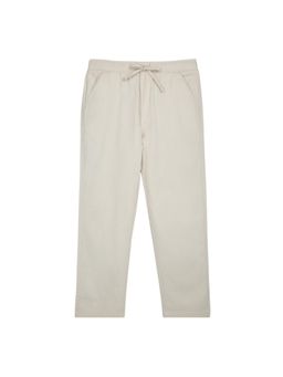 CAVIO - Boys Relaxed Solid Pant - Cream