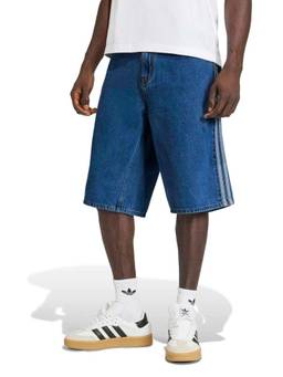 adidas Originals - Men Blue Stripes Cotton Shorts