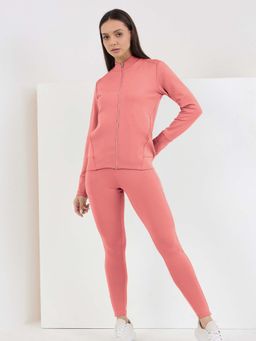 Sweet Dreams - Women Solid Peach Tracksuit