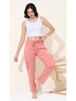 Quira - Womens Solid Regular Fit Peach Pant