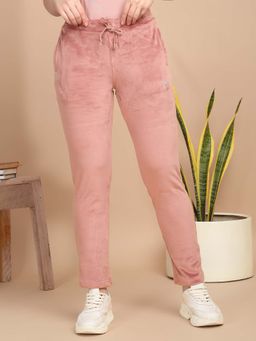 Sweet Dreams - Women Solid Pink Pyjama