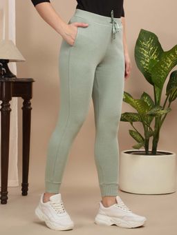 Sweet Dreams - Women Solid Green Joggers