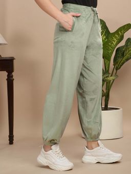 Sweet Dreams - Women Solid Green Joggers