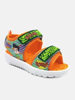 Kidsville - Printed Sandals for Boys - Orange