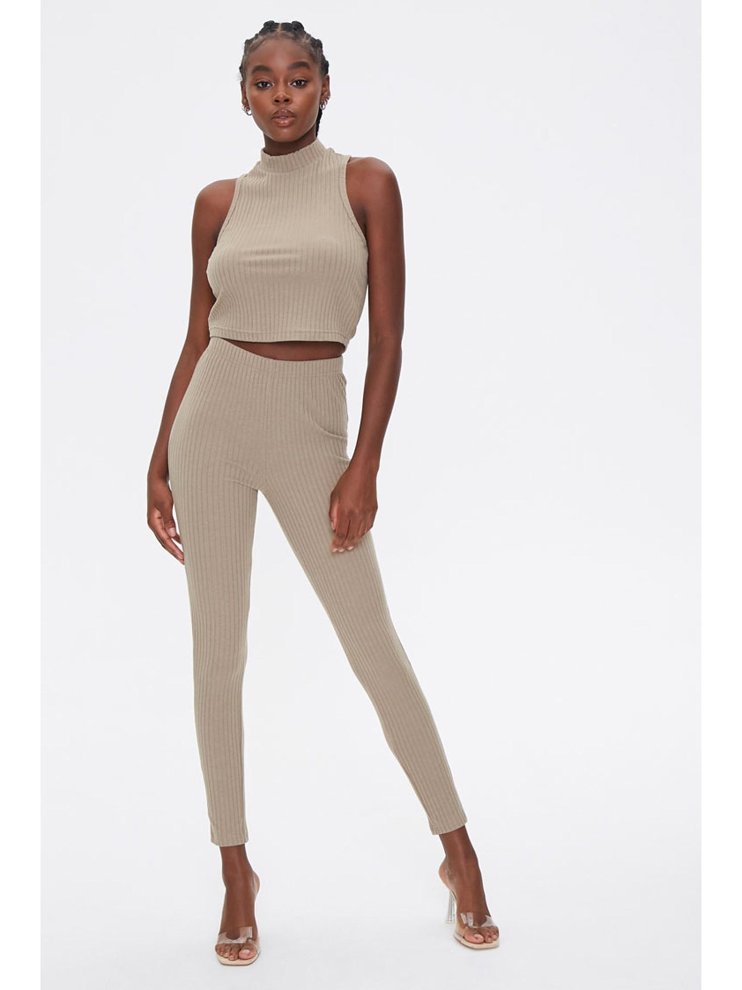 Buy Forever 21 Beige Solid Top And 