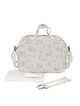 Pasito a Pasito - Toile De Jouy Cream Diaper Bag with Changing Mat (18-24 Months)