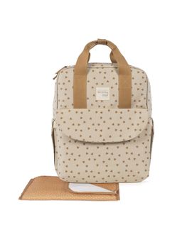 Walking Mum - Rucksack Hearts Poppy Cinnamon Diaper Bag with Changing Mat (18-24 Months)