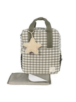 Walking Mum - Rucksack Caetana Stone Diaper Bag with Changing Mat (18-24 Months)