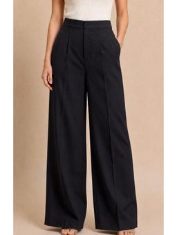 Twenty Dresses by Nykaa Fashion - Black High Waisted Wide Leg Trouser