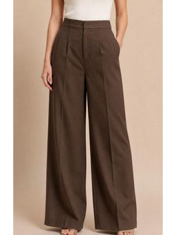Twenty Dresses by Nykaa Fashion - Brown High Waisted Wide Leg Trouser