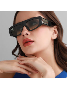 Haute Sauce - Gradient Rectangular Sunglasses-Black (60)