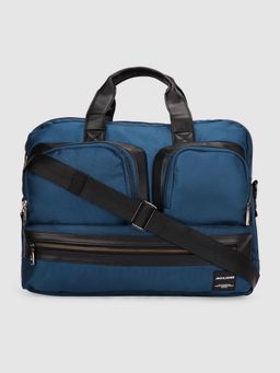 Jack & Jones - Men Solid Blue Laptop Bag