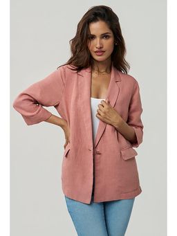 TERRA LUNA - Sasha Linen Pink Blazer