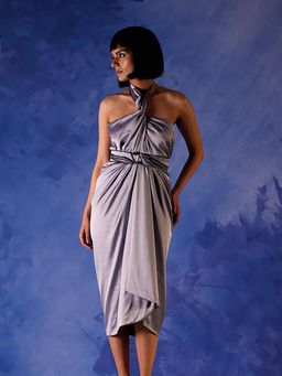 Orthodox - Ibis Halter Drape Midi Dress