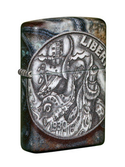 Zippo - Pirate Coin Design Windproof Pocket Lighter
