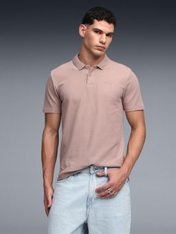 Puma - Men'S Mauve Jacquard Collar Polo T-Shirt