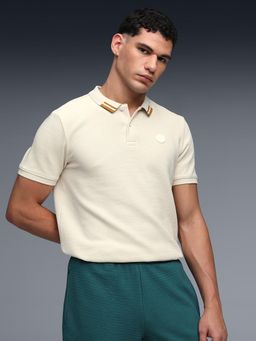 Puma - Men'S Cream Ottoman Knit Polo T-Shirt