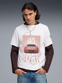 Puma - Porsche Legacy White Men's Relaxed Graphic T-Shirt