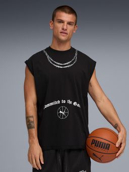 Puma - Men's Oversized Sleeveless Basketball T-Shirt
