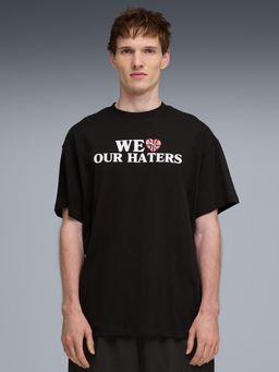 Puma - Men's Black Oversized Basketball T-Shirt