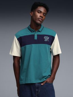 Puma - Men's Teal Varsity Polo T-Shirt